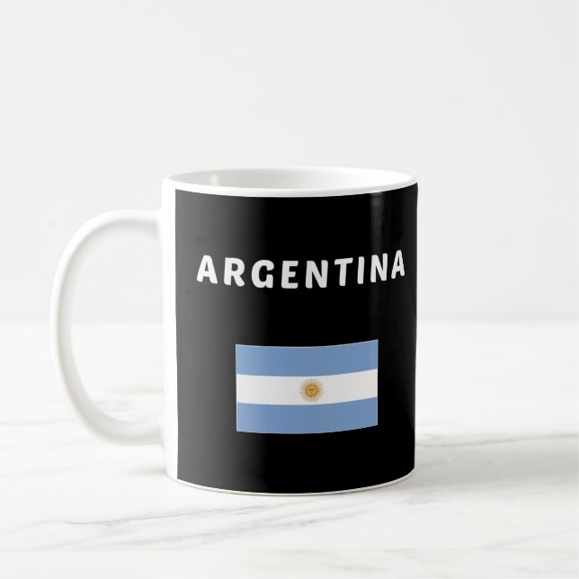 Argentinien Flaggensouvenir Argentinien Kaffeetasse (Links)