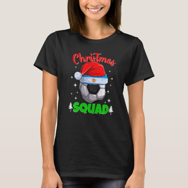 Argentinien Fußball 2022 Weihnachtsfeier Argentini T-Shirt (Vorderseite)