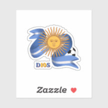 Argentinien Fußball D10S Fan Aufkleber