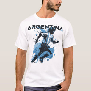 Argentinien Fußball Fan T-Shirt Fußball Stolz