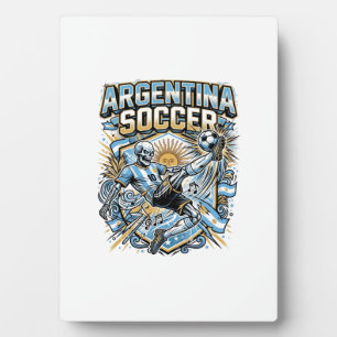 Argentinien Fußball Skelett Stürmer Nationen Poste Fotoplatte