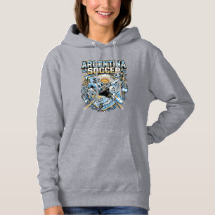 Argentinien Fußball Skelett Stürmer Nationen Poste Hoodie