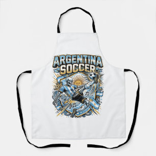 Argentinien Fußball Skelett Stürmer Nationen Poste Schürze