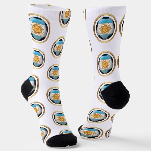 Argentinien Fußball Socken (Gewinkelt)