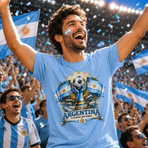 Argentinien Fußballfan Albiceleste Football Fútbol T-Shirt