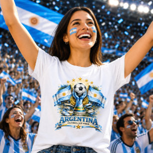 Argentinien Fußballfan Albiceleste Football Fútbol T-Shirt