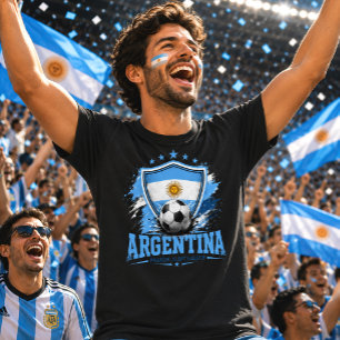 Argentinien Fußballfan Albiceleste Football Fútbol T-Shirt
