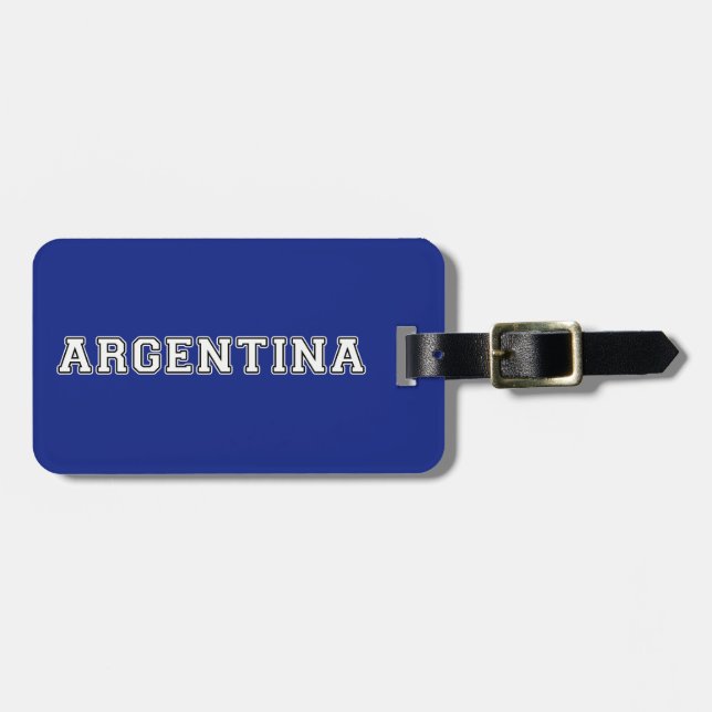 Argentinien Gepäckanhänger (Vorderseite horizontal)