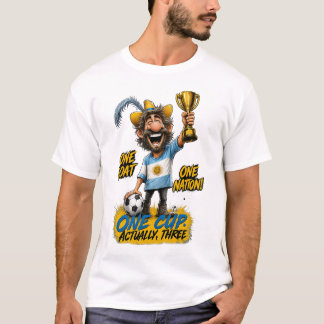 Argentinien GOAT Nation Drei Mal Meister Fan T-Shi T-Shirt