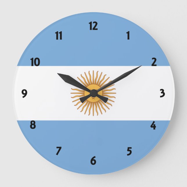 Argentinien Große Wanduhr (Vorderseite)