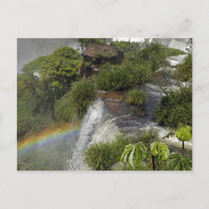 Argentinien, Iguacu Fälle. Regenbogen bei Iguacu Postkarte