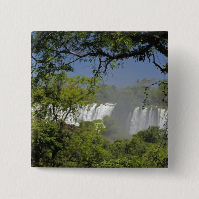 Argentinien, Iguacu Falls in der Sonne.2 Button (Vorderseite)