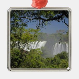 Argentinien, Iguacu Falls in der Sonne.2 Silbernes Ornament