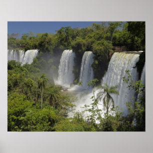 Argentinien, Iguacu fällt in der Sonne. Poster