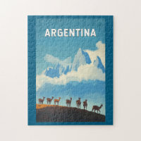 Argentinien Illustration Travel Art Vintag