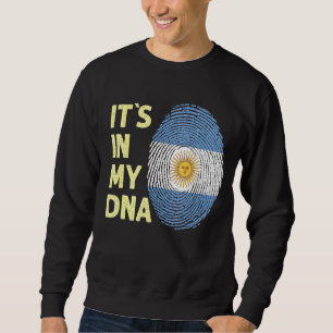 Argentinien in meinem DNA argentinischen Flaggente Sweatshirt