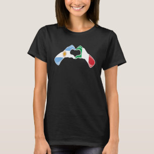 Argentinien Italien Flagge - Argentinisch Italieni T-Shirt