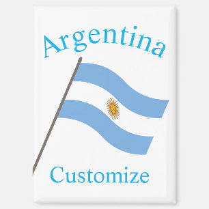 Argentinien Landesflagge Thunder_Cove Magnet