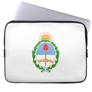 Argentinien Landeswappen Symbol Emblem Flagge Laptopschutzhülle