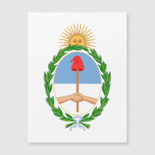 Argentinien Landeswappen Symbol Emblem Flagge Magnetkarte