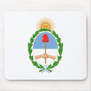 Argentinien Landeswappen Symbol Emblem Flagge Mousepad