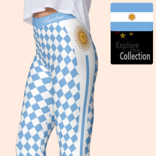 Argentinien Leggings, Sonne, Mode, Argentin Flag Leggings