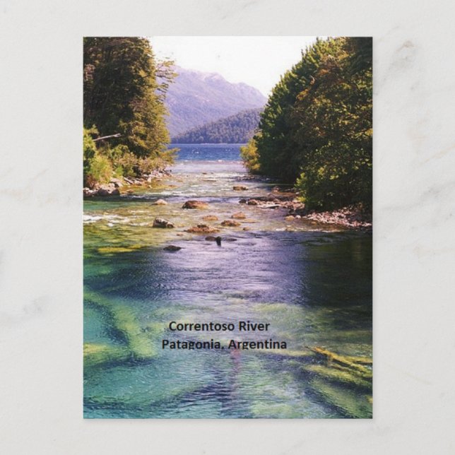 Argentinien, malerisches Patagonia-Foto Postkarte (Vorderseite)