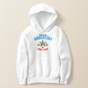 Argentinien National Stolz Edition Mädchen Kapuzen Hoodie