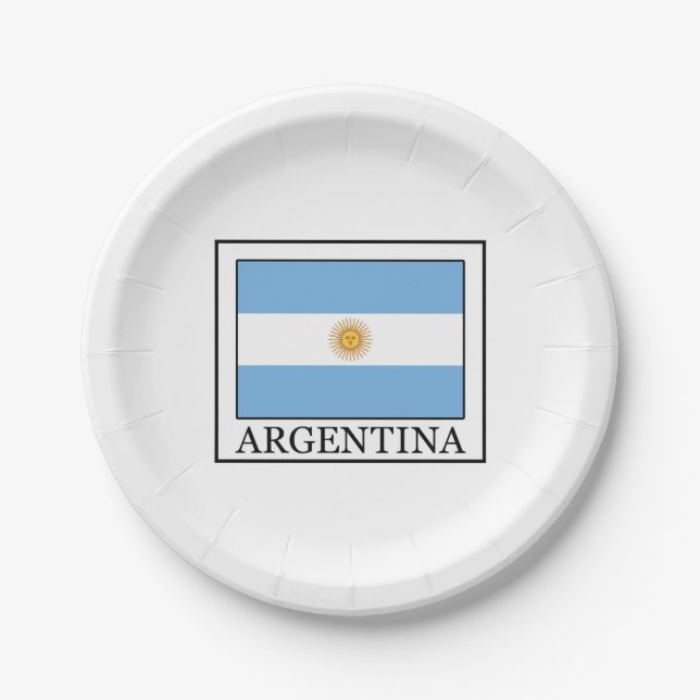 Argentinien Pappteller (Vorderseite)