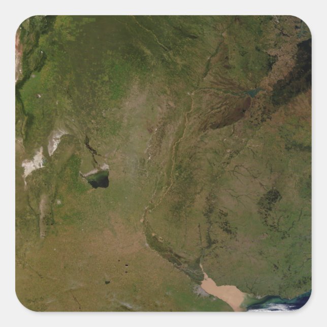 Argentinien Quadratischer Aufkleber (Vorderseite)