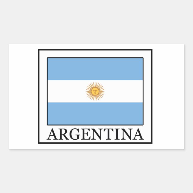 Argentinien Rechteckiger Aufkleber (Vorderseite)
