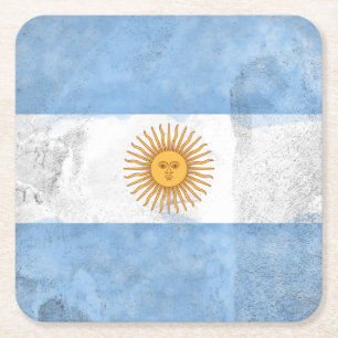 Argentinien Rechteckiger Pappuntersetzer