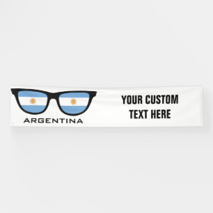 Argentinien Shades benutzerdefinierte Text- und Fa Banner