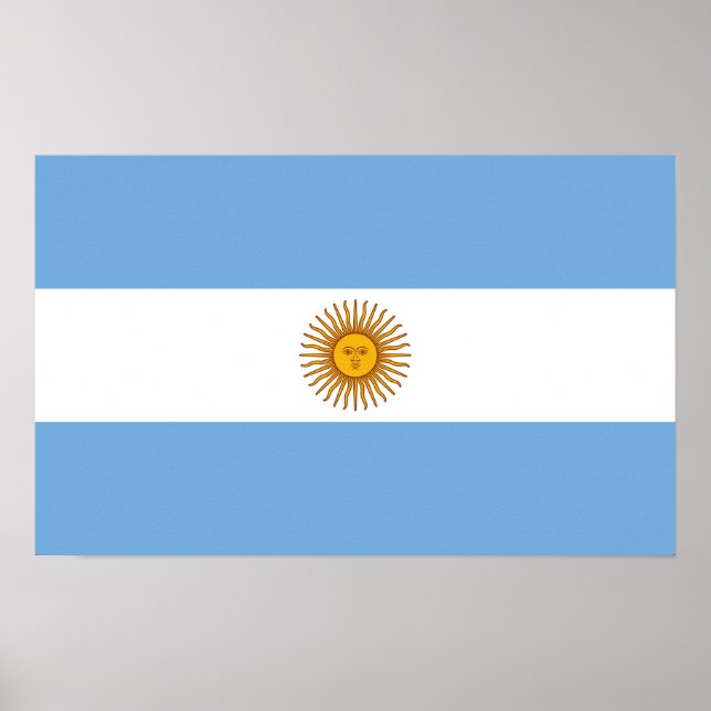 Argentinien-Staatsflagge Poster (Vorne)