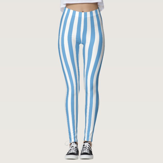 Argentinien Stripes Flaggen-Leggings Leggings (Vorderseite)