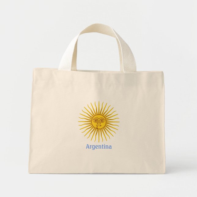 Argentinien Sun, Argentinien Mini Stoffbeutel (Vorne)