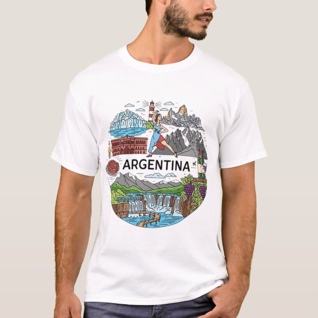 ARGENTINIEN T-Shirt (Vorderseite)