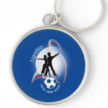 Argentinien Tango-Soccer-Schlüsselanhänger