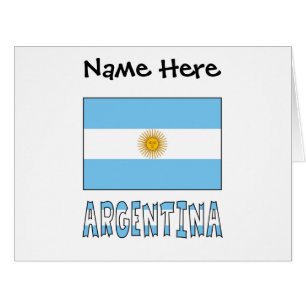 Argentinien und Argentinische Flagge Personalisier
