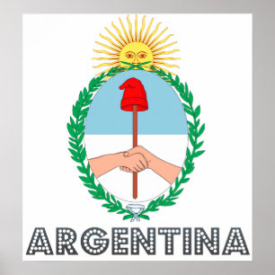 Argentinien-Wappen Poster