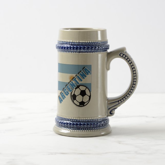 ARGENTINIEN-WeltFußballfan-T-Shirts Bierglas (Rechts)