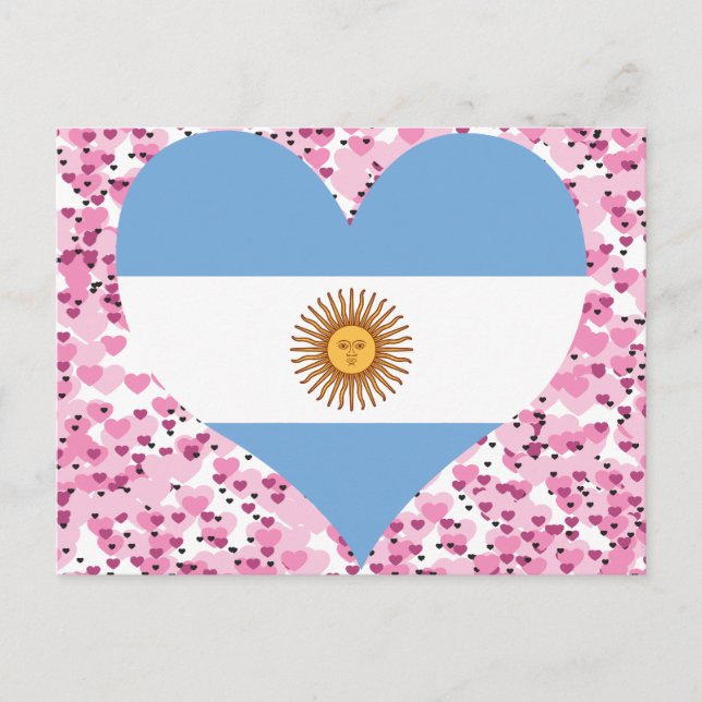 Argentinienflagge kaufen postkarte (Vorderseite)