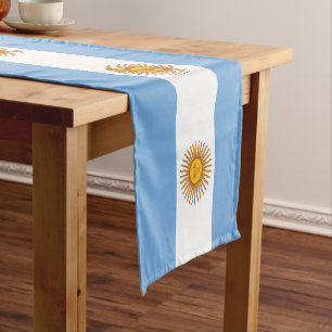 Argentiniens Flagge & Sport Fanhouse dekorieren /A Kurzer Tischläufer