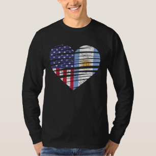 Argentiniens Grown Heart USA Patriot Heritag T-Shirt