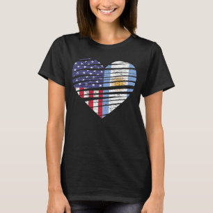 Argentiniens Grown Heart USA Patriot Heritag T-Shirt