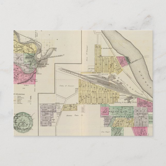 Argentinier, Wyandotte Landkreis, Edwardsville, Ka Postkarte (Vorderseite)