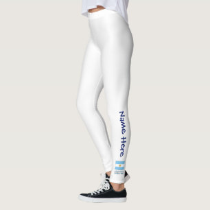 Argentinische Argentinien-Flagge Personalisierter Leggings