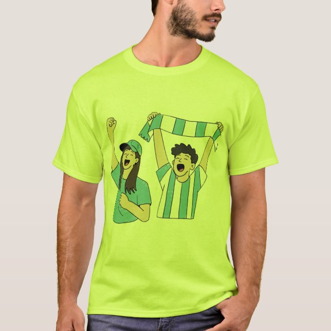 Argentinische Fans jubeln. T-Shirt (Vorderseite)