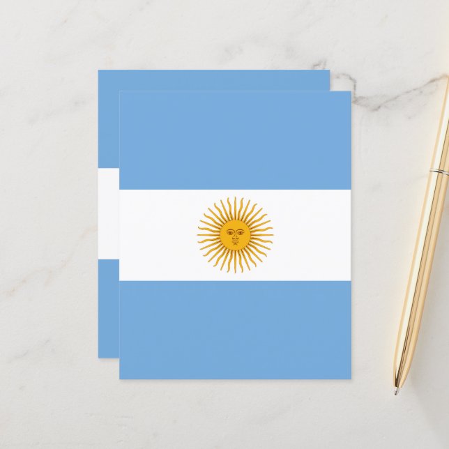 Argentinische Flagge (Vorderseite/Rückseite Beispiel)