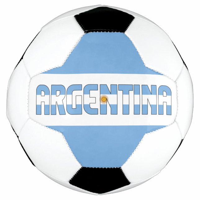 Argentinische Flagge Adortable Patriotic Fußball (Vorderseite)